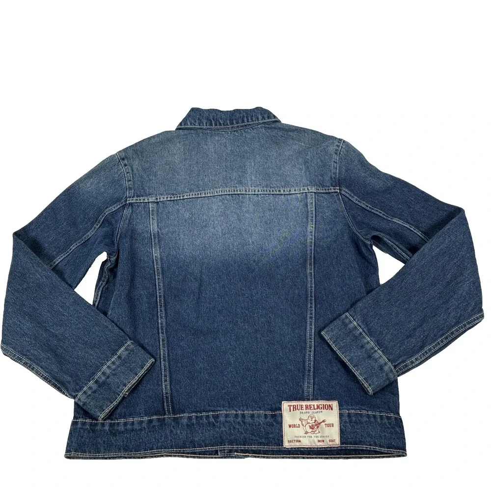 New Mens True Religion Jesse Trucker Denim Jacket Size Small NWT